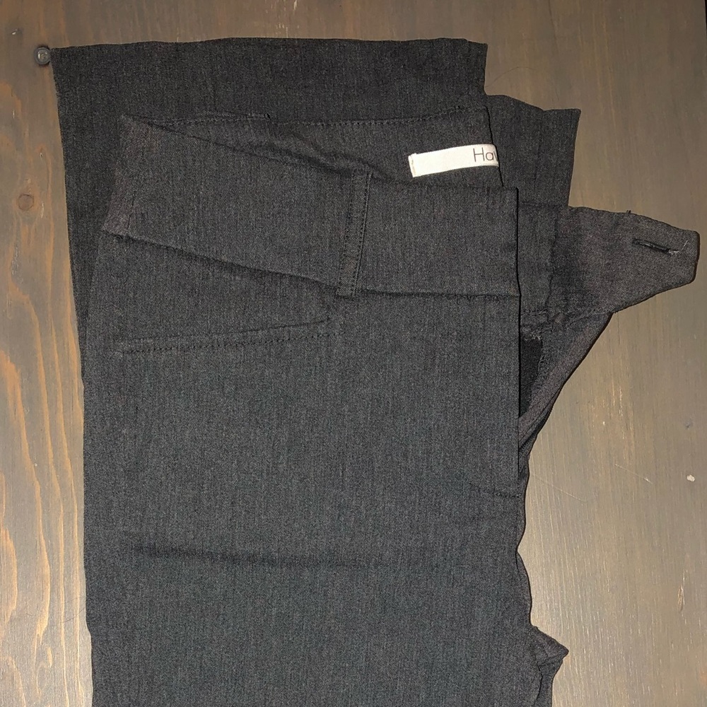 Charcoal Gray Wide Leg Slacks